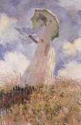 Claude Monet The Walk,Lady with Parasol Spain oil painting artist
